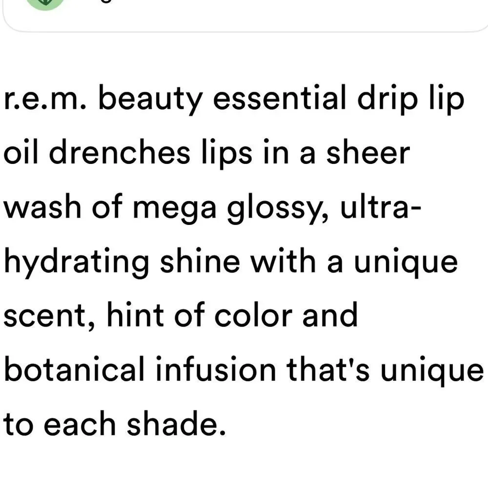 🌻 REM Essential Drip Lip Oil - Pickin Petals New FullSz